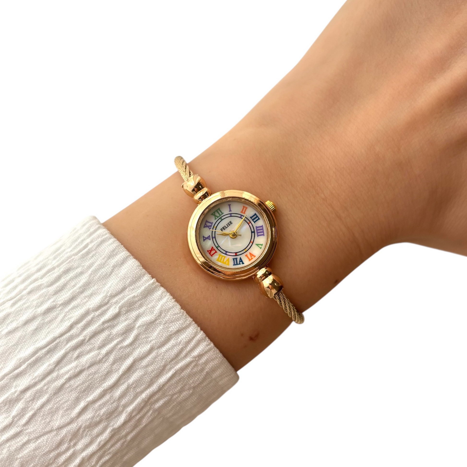 Lady - Gold Roman Numerals Watch
