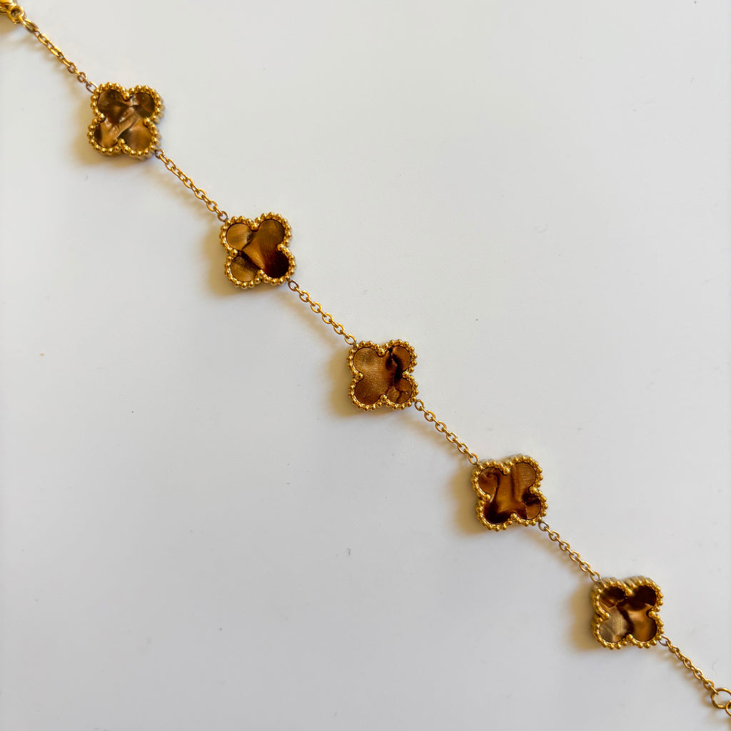 Brown Clover Bracelet | Bracciale Trifoglio Marrone