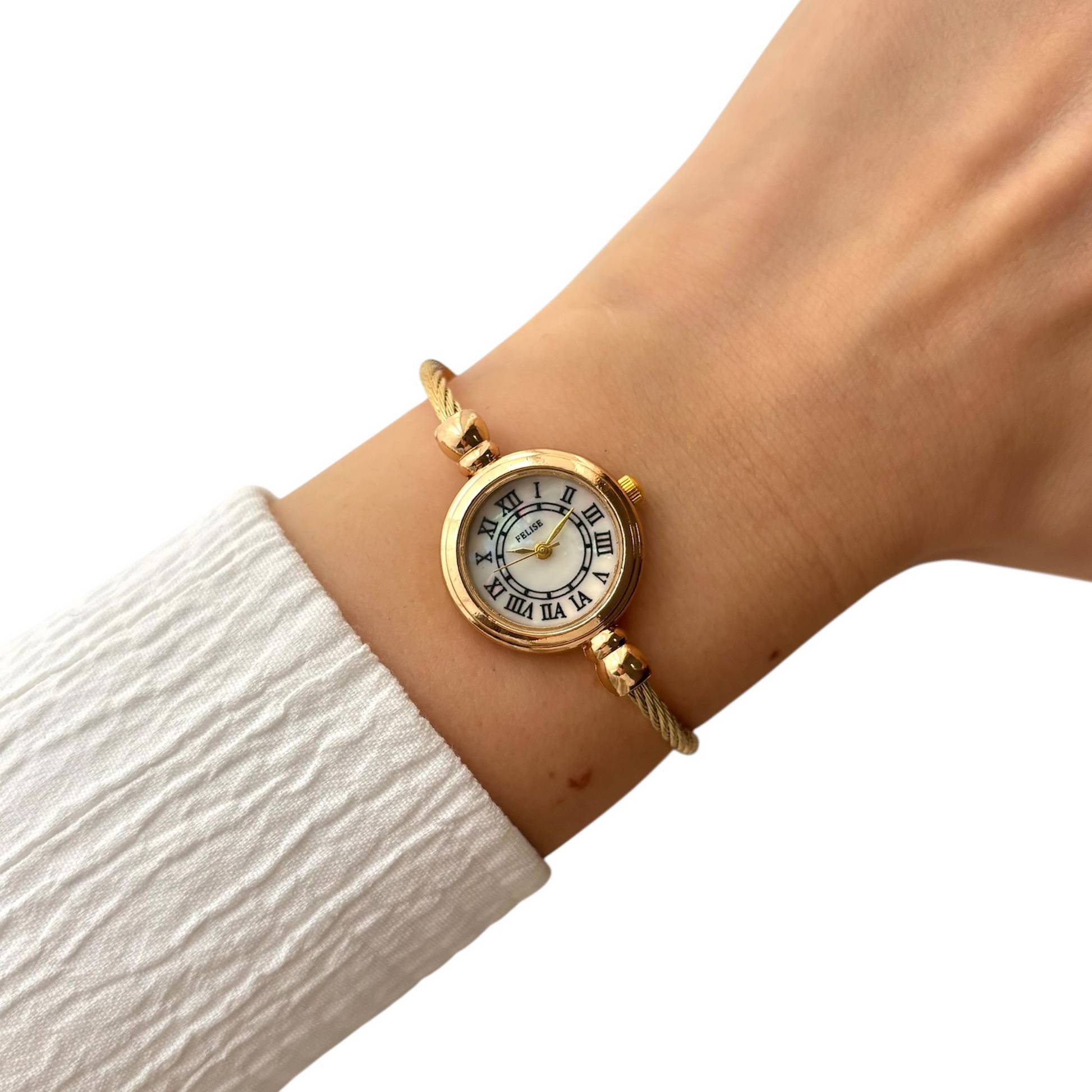 Lady - Gold Roman Numerals Watch