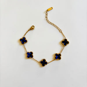 Natty Blue Clover Bracelet | Bracciale Trifoglio Blu