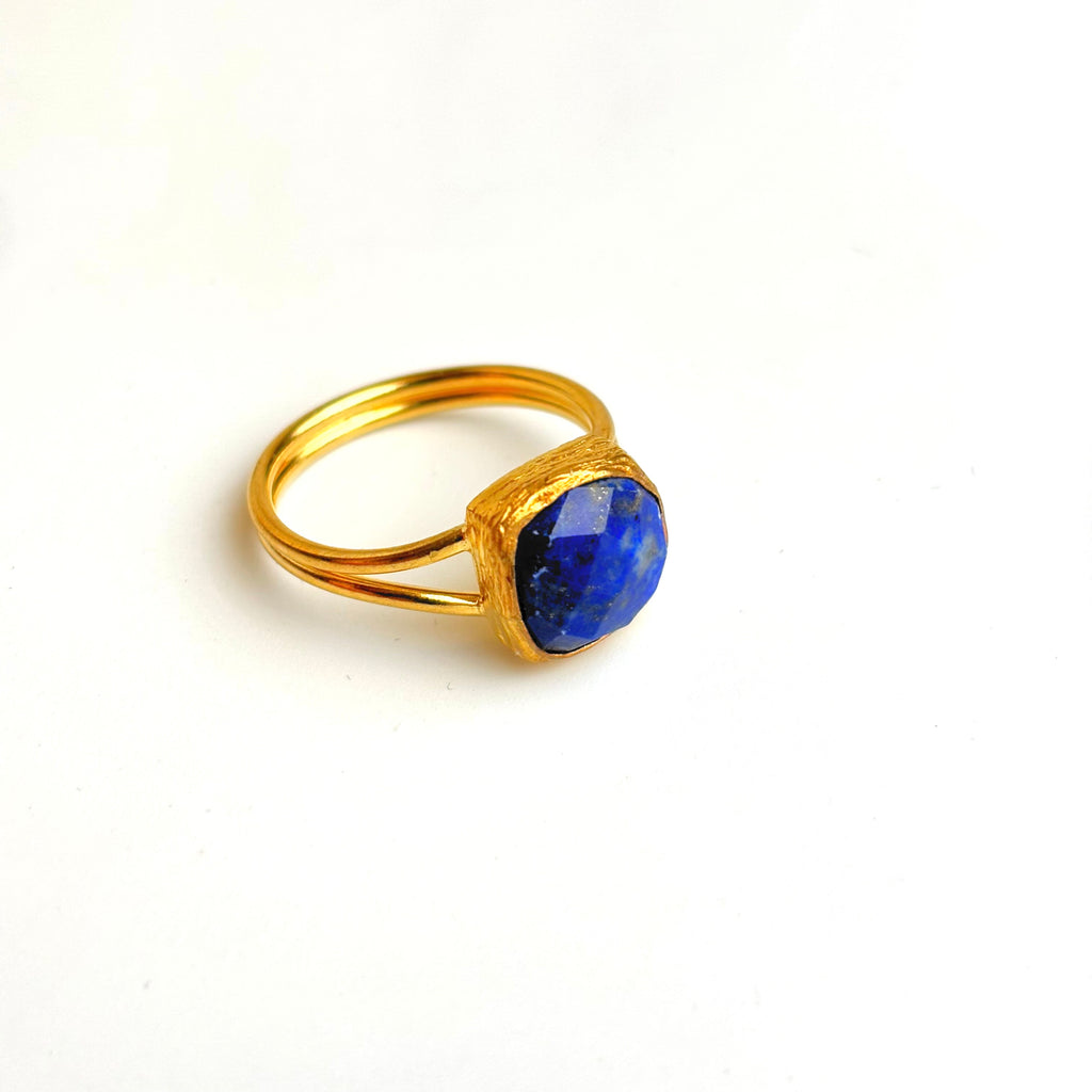 Handcrafted Adjustable Lapis Lazuli Ring