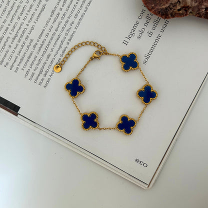 Blue Clover Bracelet | Bracciale Trifoglio Blu