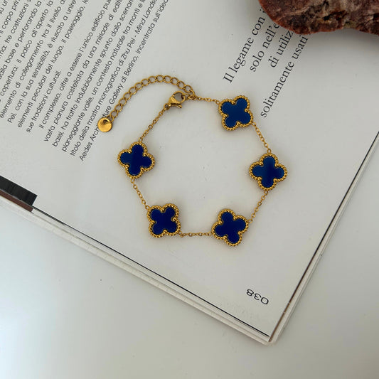 Blue Clover Bracelet | Bracciale Trifoglio Blu