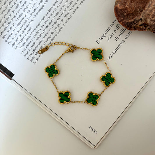 Green Clover Bracelet | Braccialetto di Trifoglio Verde