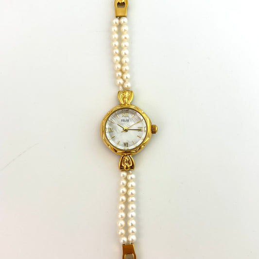 PERLE GOLD - Pearl Bracelet Watch