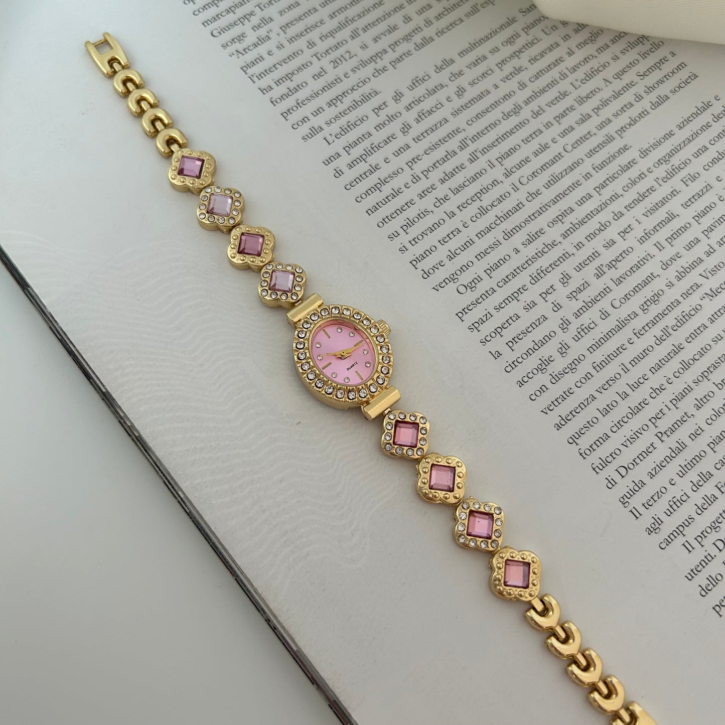 Helen - Gold/ Pink Watch | Orologio