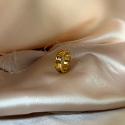 Roman Numeral Gold Ring