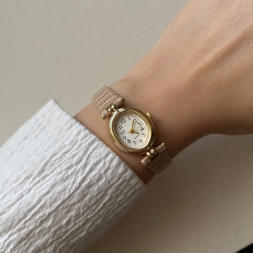 Jany - Beige Leather Watch