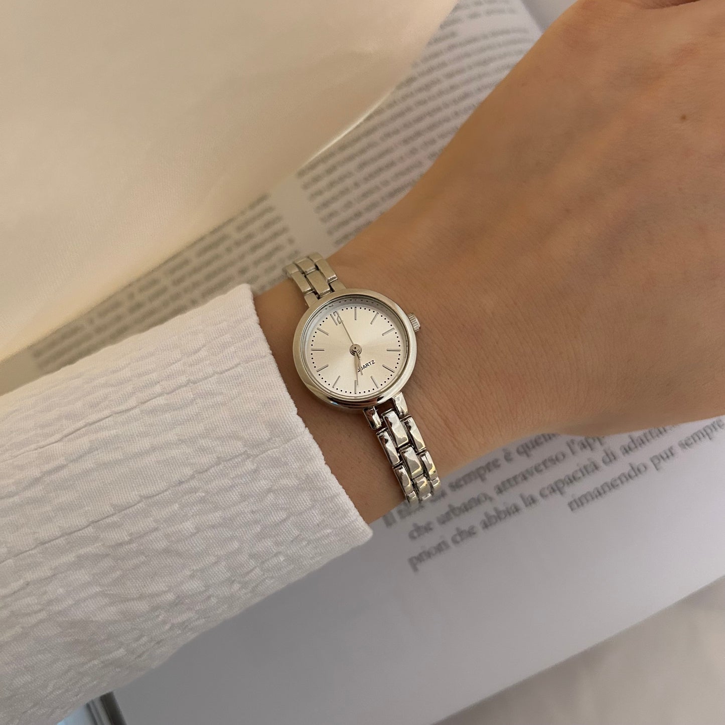 Bezy- Silver Womens Wrist Watch