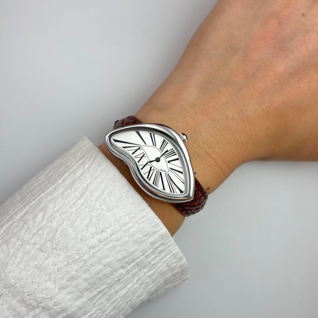 MELTING SILVER WATCH