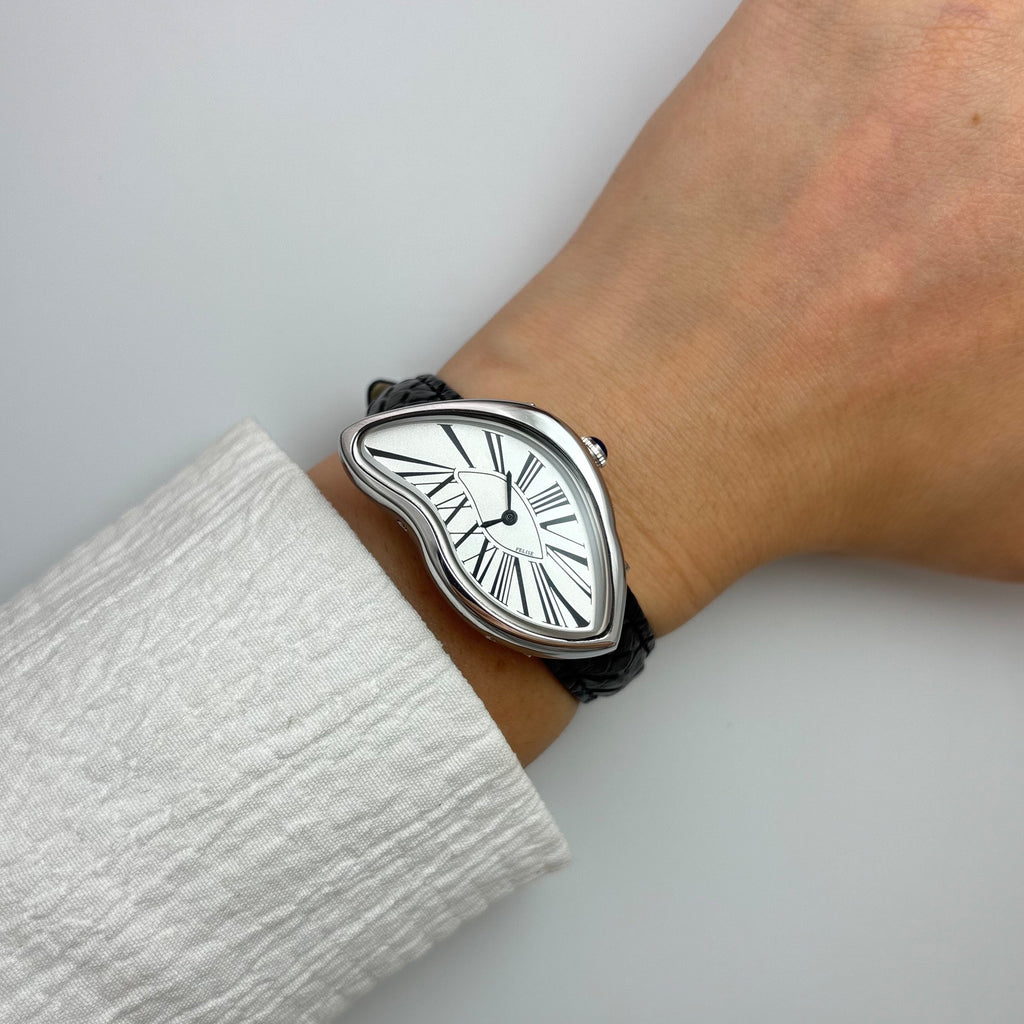 MELTING SILVER WATCH