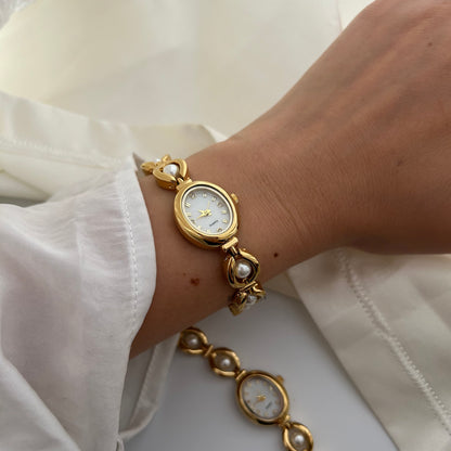 Jady - Gold Pearl Watch