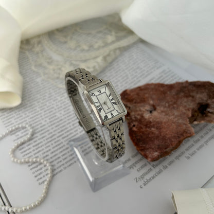 Bella - Silver Rectangle Dial Watch